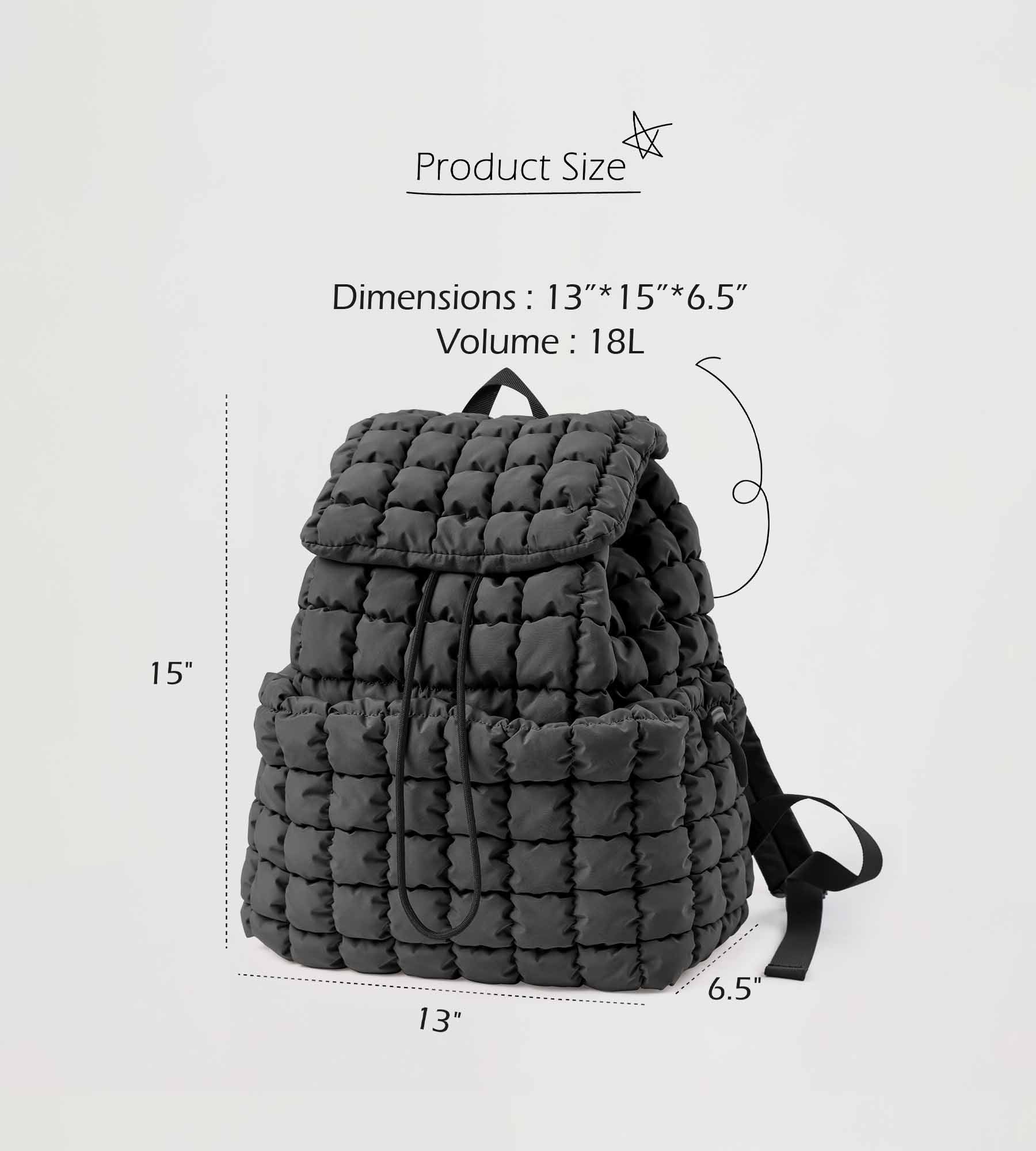 Lightweight Quilted Backpack 2.0 - ododos