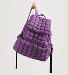 Lightweight Quilted Backpack 2.0 Deep Purple - ododos