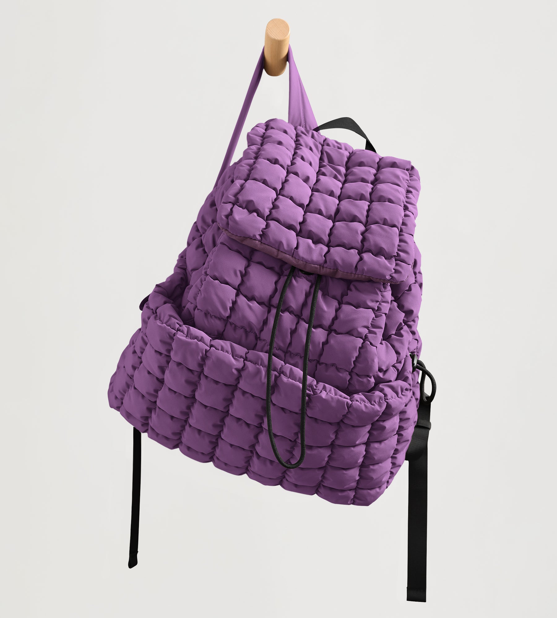 Lightweight Quilted Backpack 2.0 Deep Purple - ododos