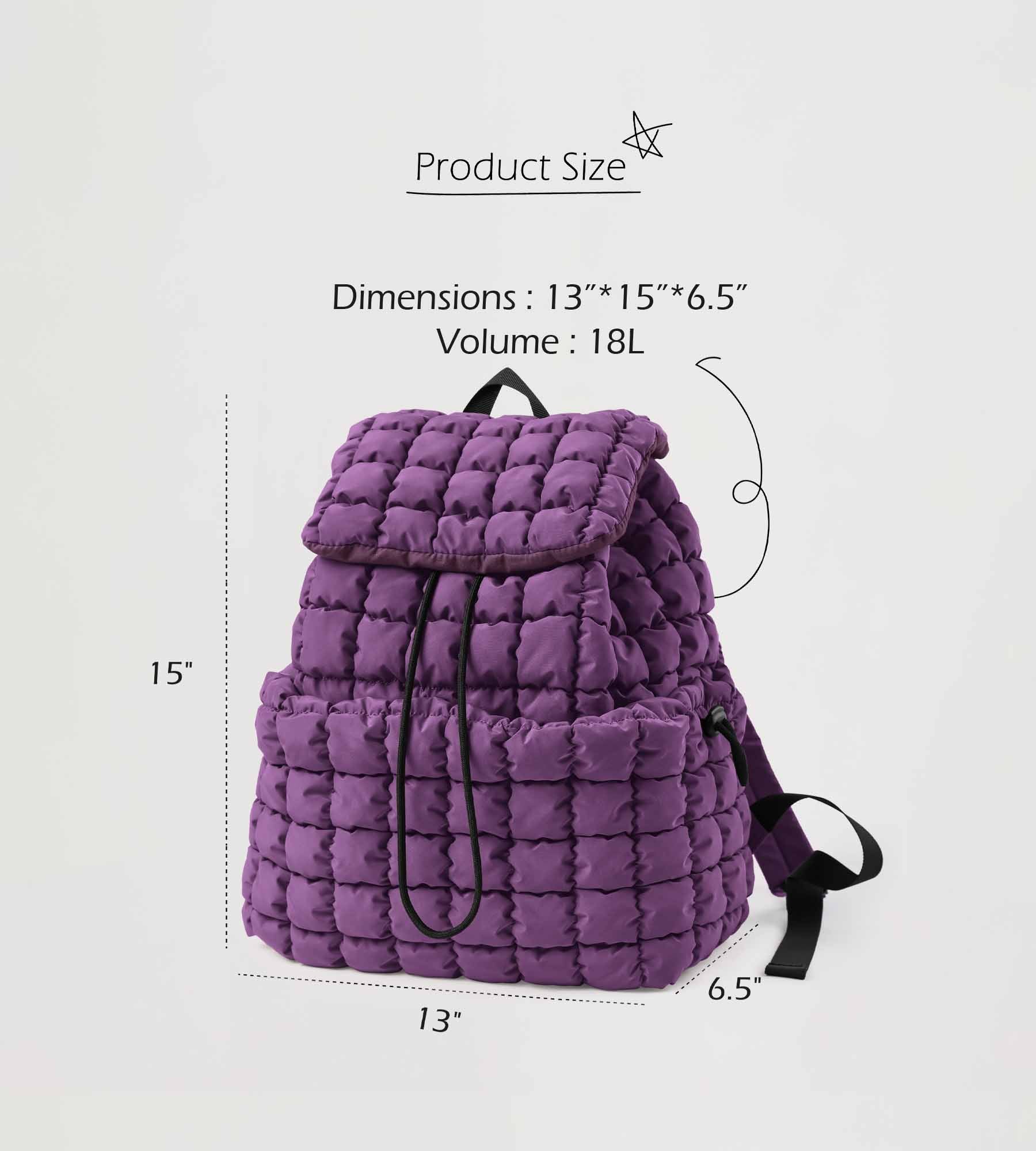 Lightweight Quilted Backpack 2.0 - ododos