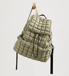 Lightweight Quilted Backpack 2.0 Gray Green - ododos