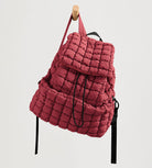 Lightweight Quilted Backpack 2.0 True Red - ododos