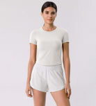Cloud Feeling Crew Neck Short Sleeve Tee - ododos