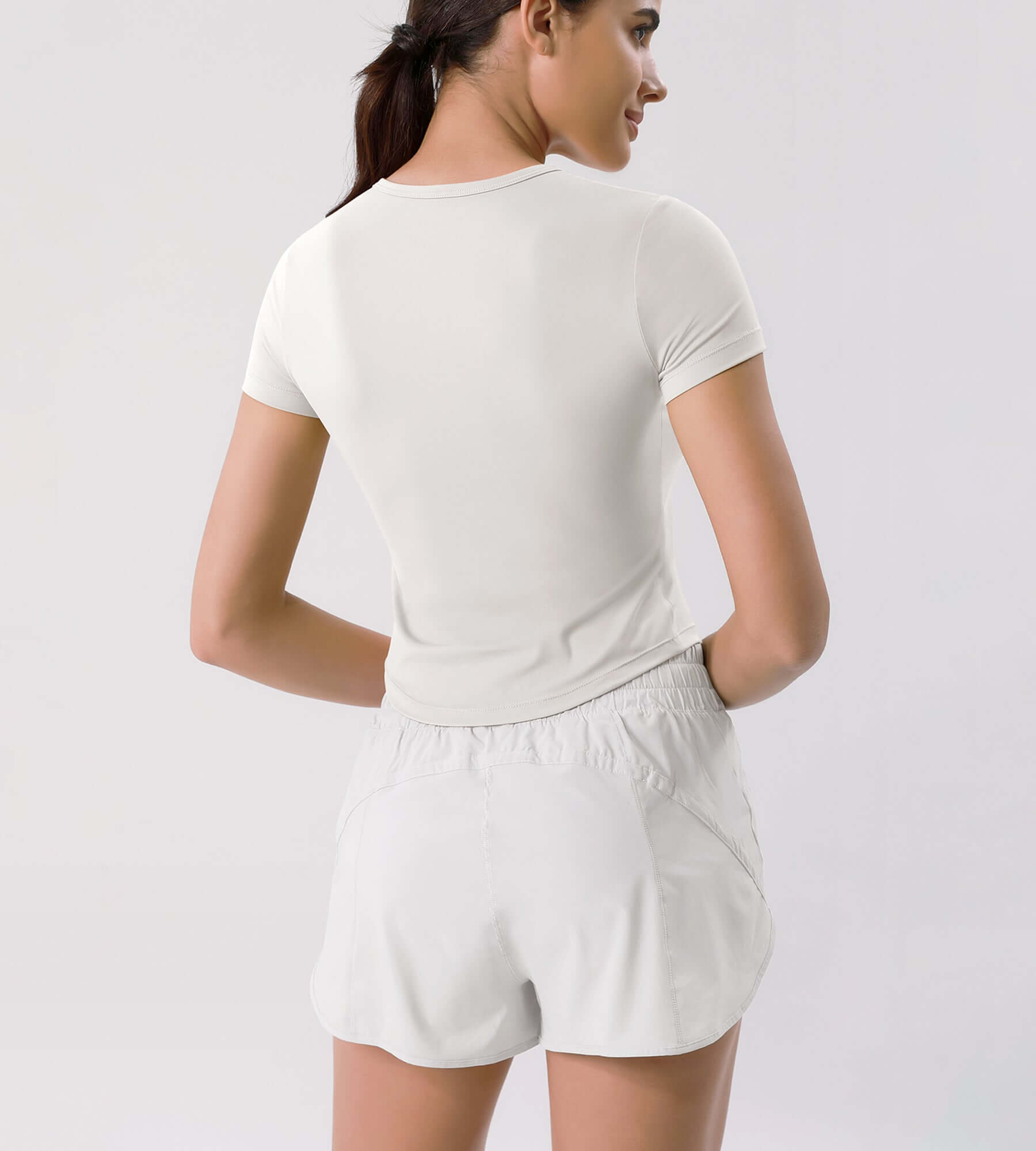 Cloud Feeling Crew Neck Short Sleeve Tee - ododos