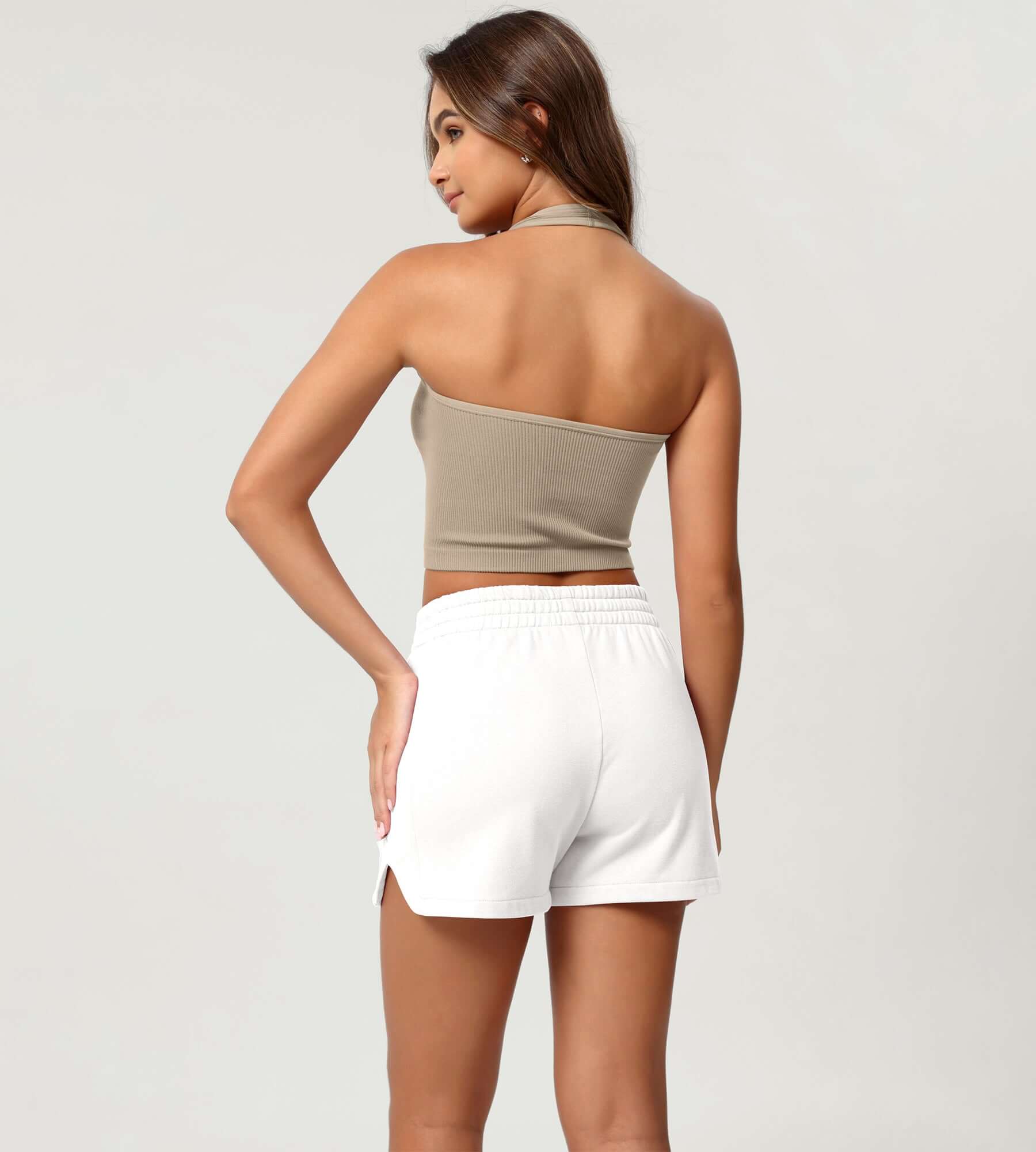 Cotton Curved Hem Sweat Shorts for Ultimate Comfort ododos