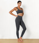 7/8 High Waist Seamless Ribbed Leggings - ododos