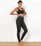 28" High Waist Seamless Ribbed Leggings - ododos