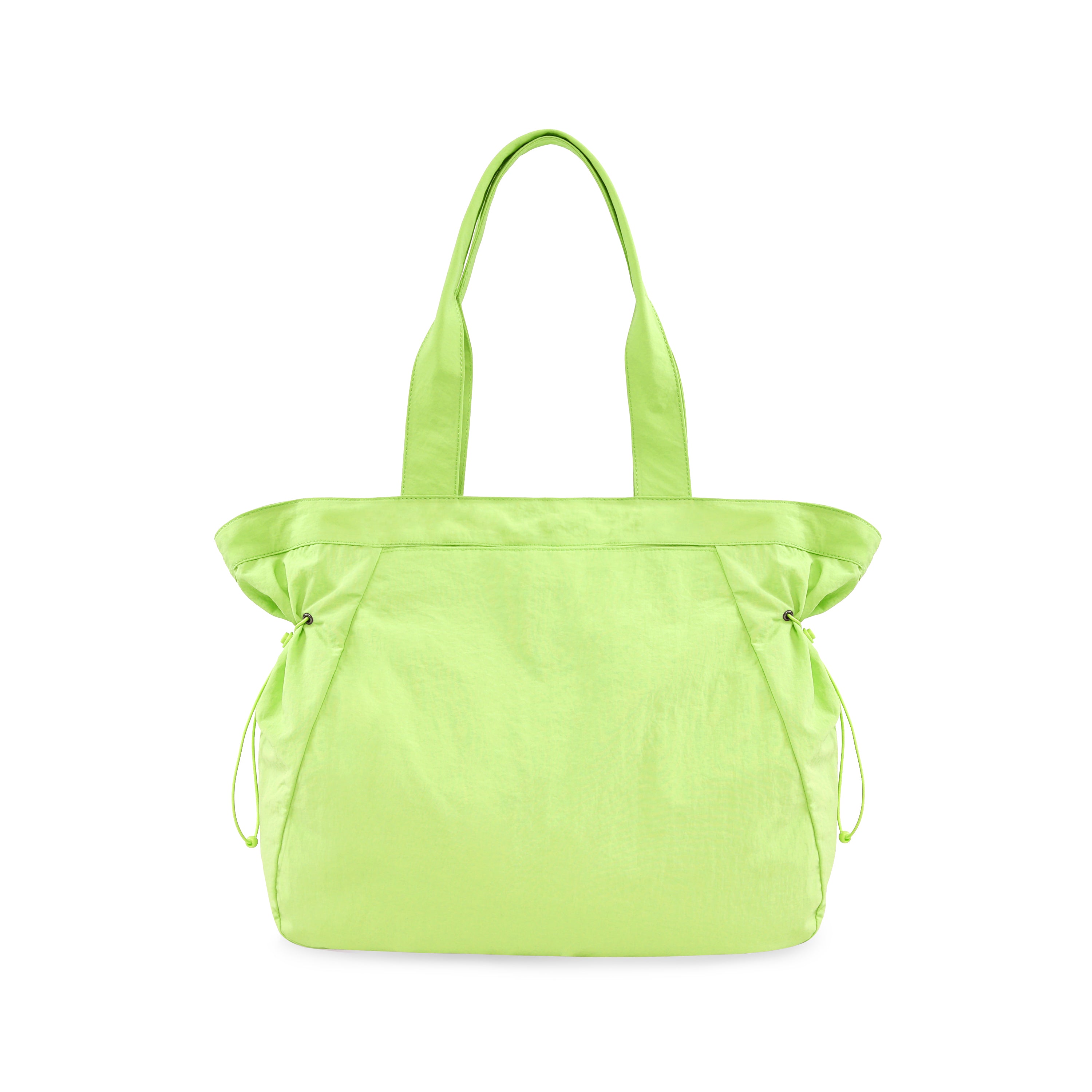 18L Side-Cinch Shopper Tote Bags Lime Punch 14" x 16" x 4.5" - ododos