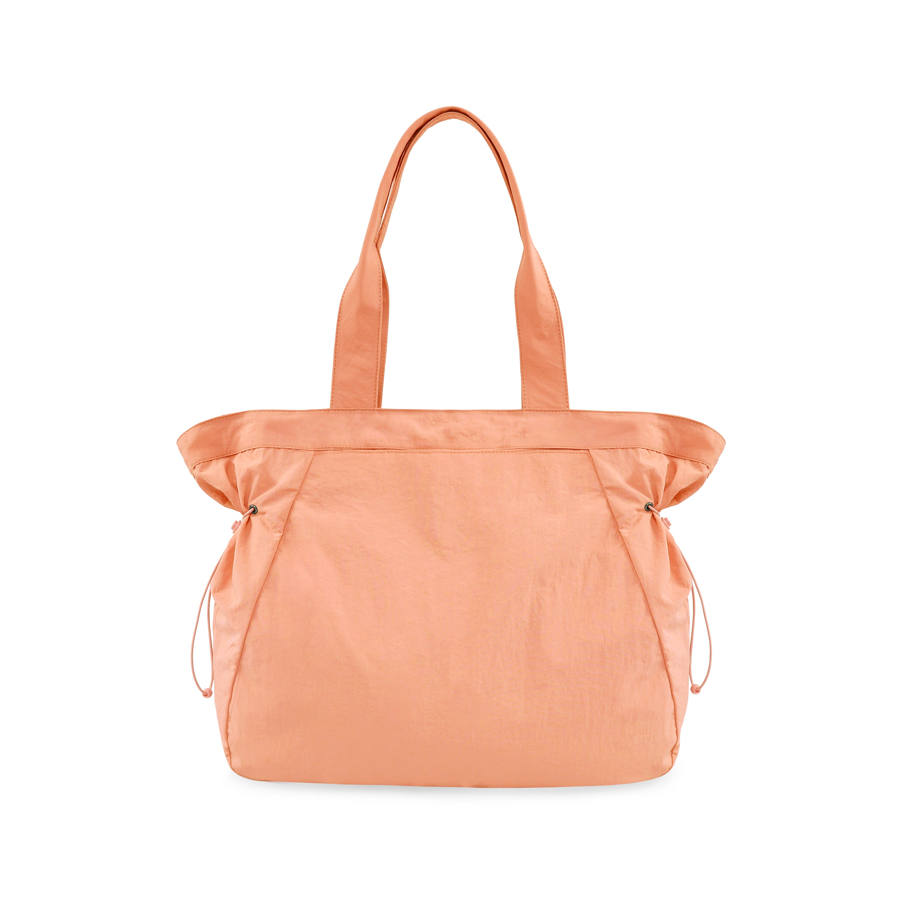 18L Side-Cinch Shopper Tote Bags Peach 14" x 16" x 4.5" - ododos