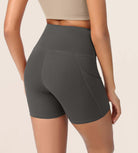 5" High Waist Control Shorts with Pockets - ododos