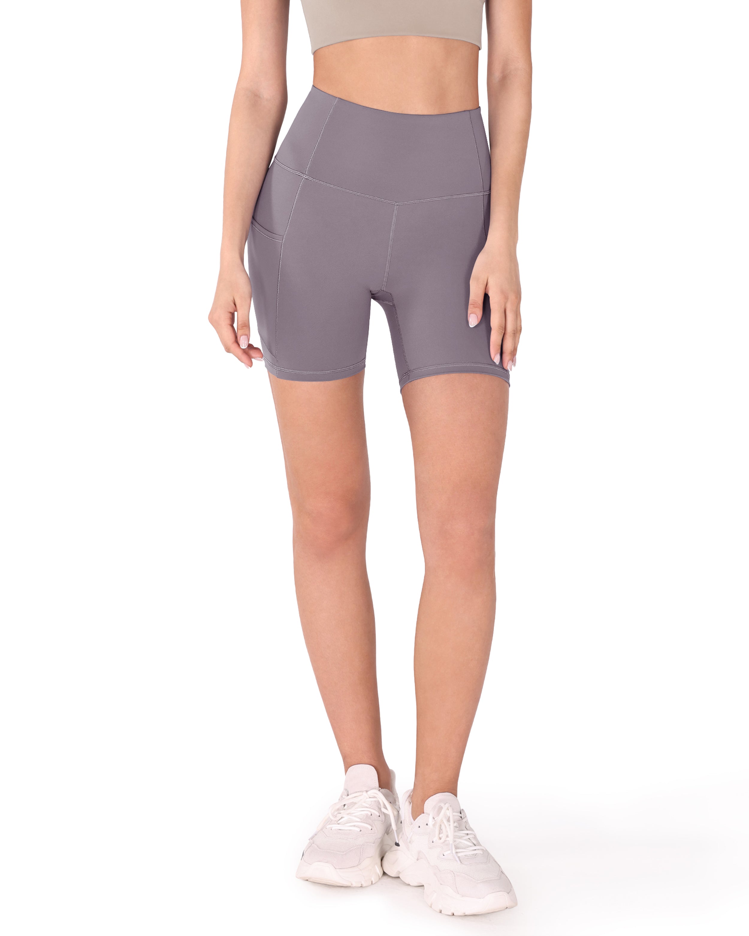 High Waist Soft Yoga Biker Shorts - ododos