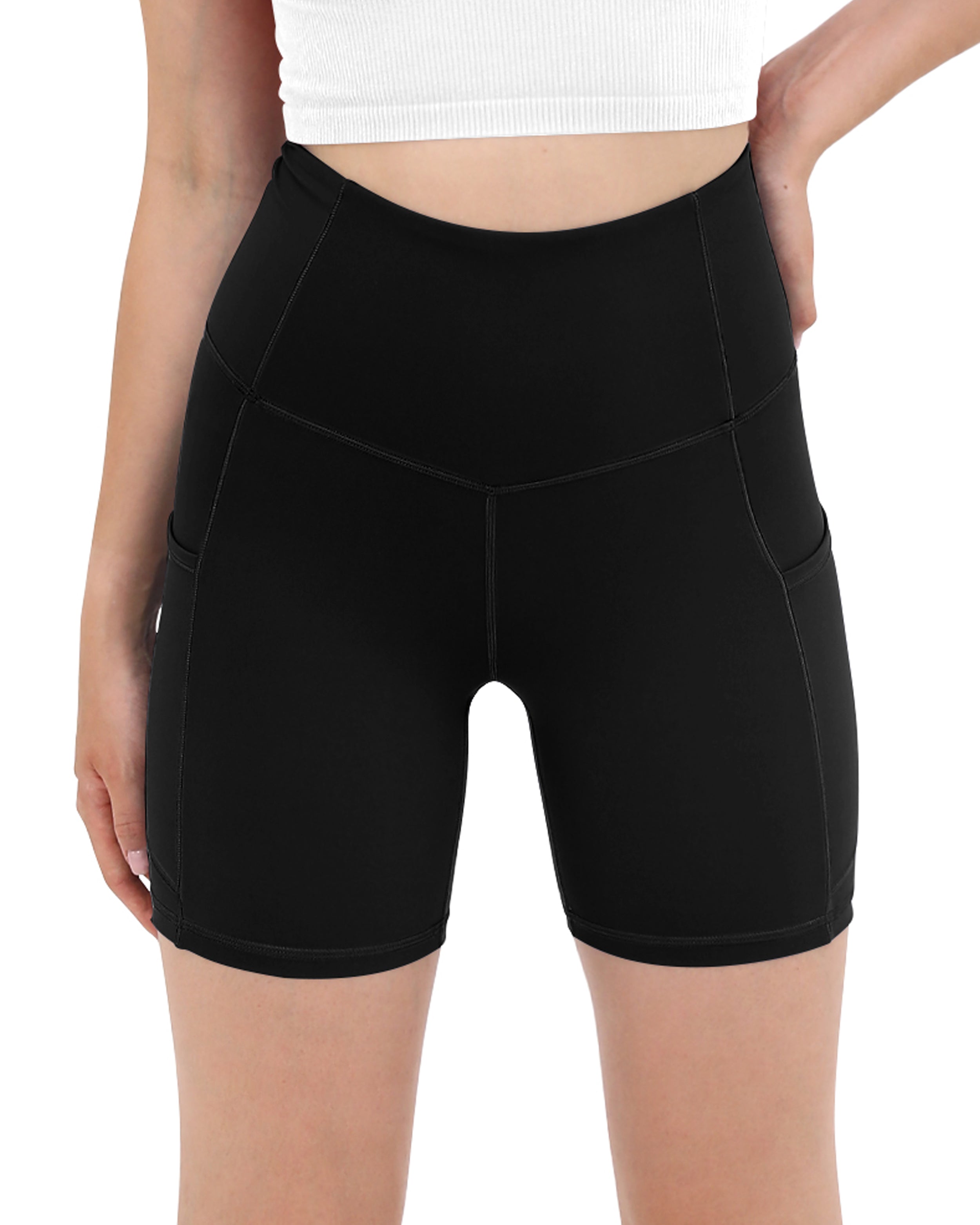 High Waist Soft Yoga Biker Shorts - ododos