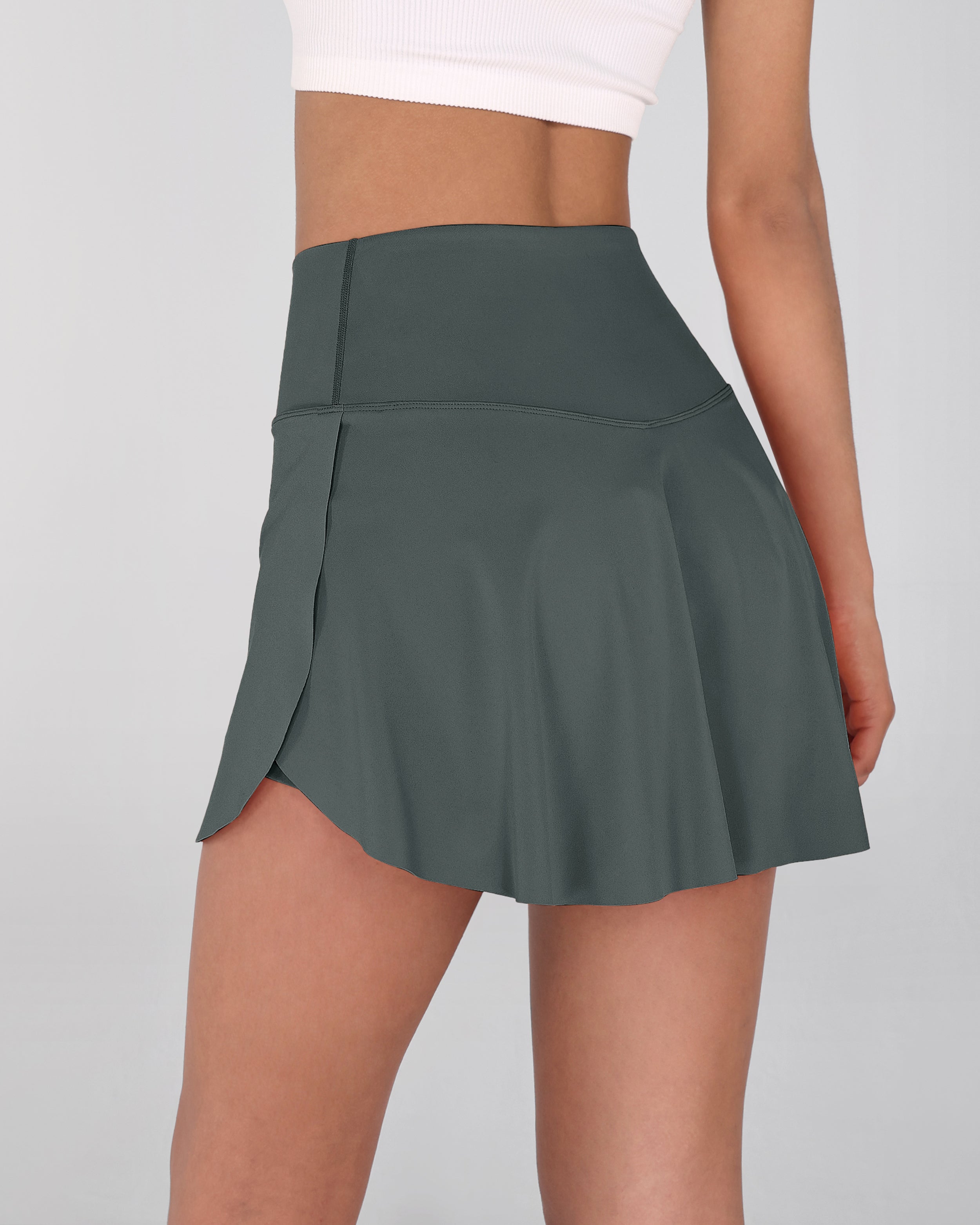 Pleated Crossover Tennis Skirt - ododos
