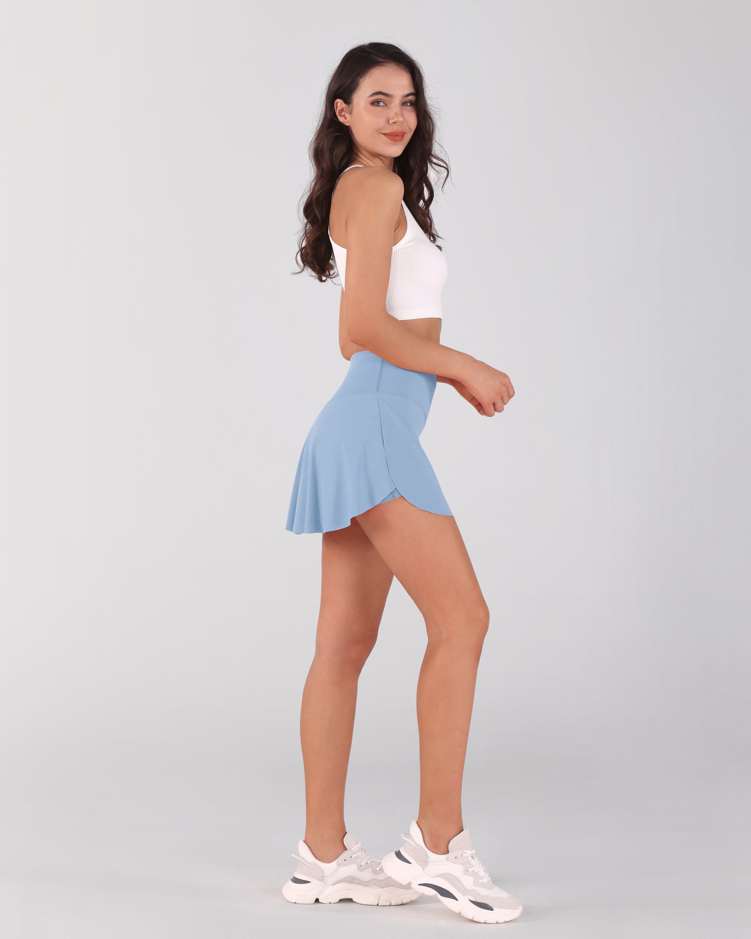Pleated Crossover Tennis Skirt - ododos