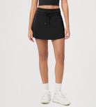 Women's Drawstring Tie Daily Skirts with Ball Pocket - ododos