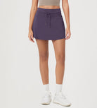 Women's Drawstring Tie Daily Skirts with Ball Pocket - ododos