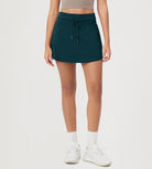 Women's Drawstring Tie Daily Skirts with Ball Pocket - ododos