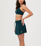 Women's Drawstring Tie Daily Skirts with Ball Pocket - ododos