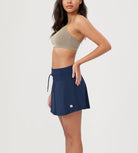 Women's Drawstring Tie Daily Skirts with Ball Pocket - ododos