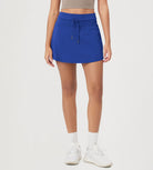 Women's Drawstring Tie Daily Skirts with Ball Pocket - ododos
