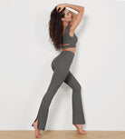 High Waisted Split-Hem Bootcut Lounge Yoga Pants - ododos