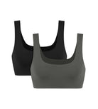 2-Pack Square Neck Sports Bra - ododos