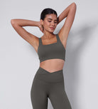 2-Pack Square Neck Sports Bra - ododos