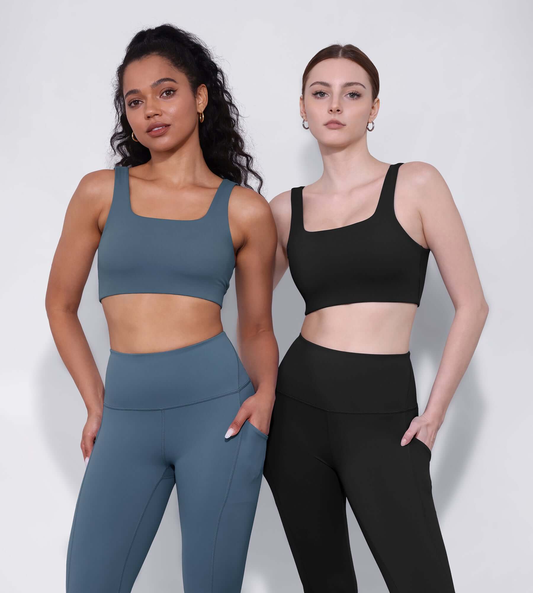 2-Pack Square Neck Sports Bra - ododos