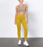 ODLIFT 25" High Waist Compression Yoga Leggings Mango Mint - ododos