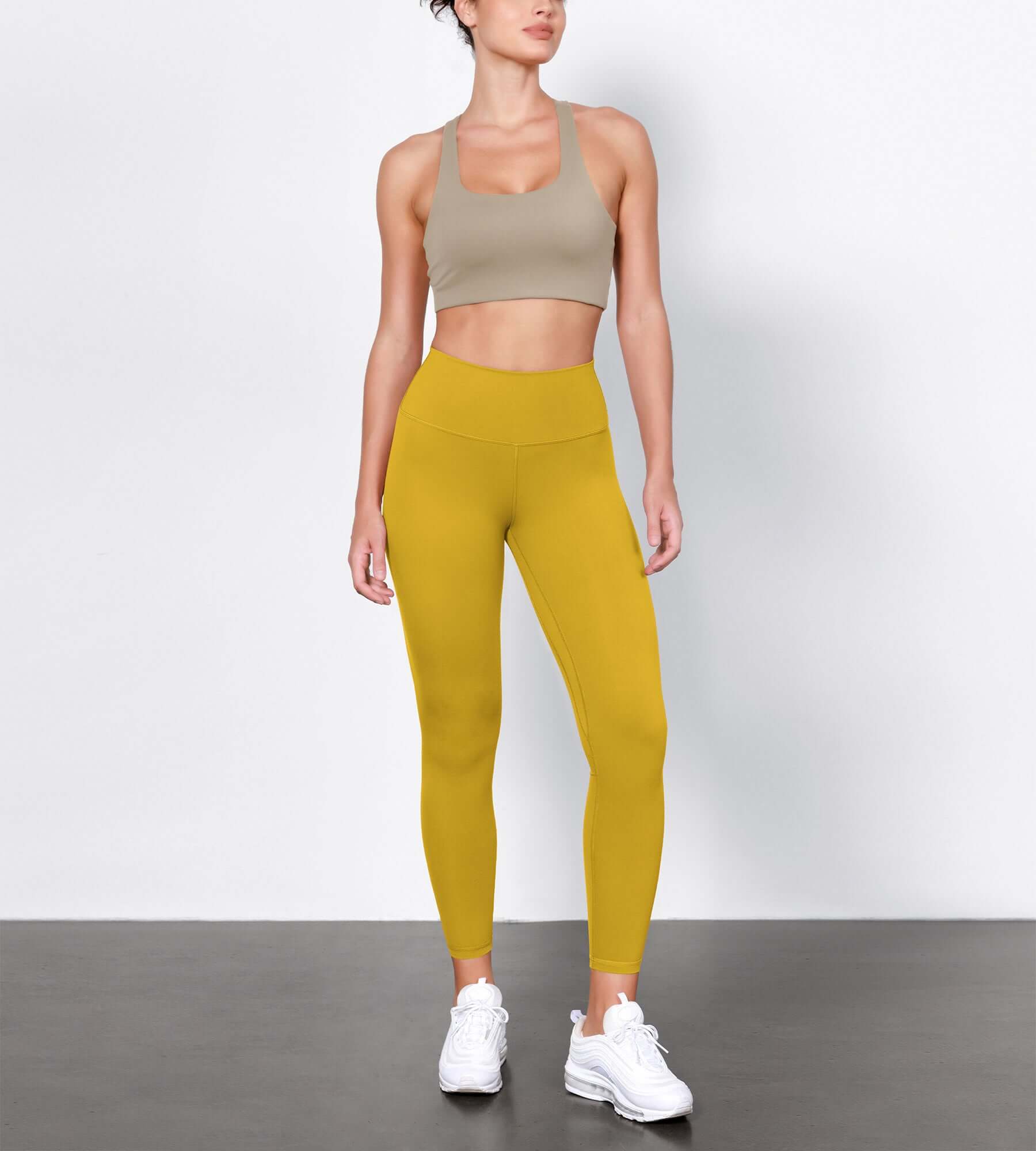 ODLIFT 25" High Waist Compression Yoga Leggings Mango Mint - ododos