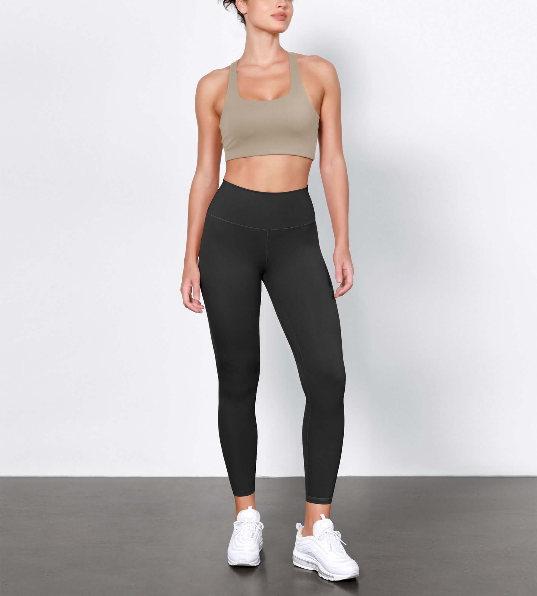 ODLIFT 25" High Waist Compression Yoga Leggings Onyx Black - ododos