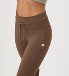 25” High Waist Workout Yoga Pants with Drawstring Tie - ododos
