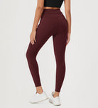 25” High Waist Workout Yoga Pants with Drawstring Tie - ododos