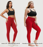 25” High Waist Workout Yoga Pants with Drawstring Tie - ododos