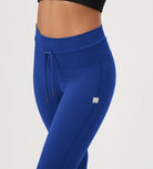 25” High Waist Workout Yoga Pants with Drawstring Tie - ododos