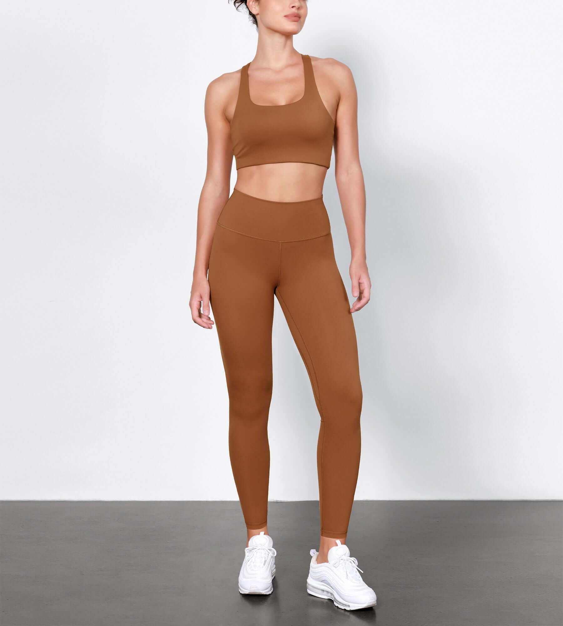 28" ODLIFT High Waist Compression Yoga Leggings Caramel - ododos