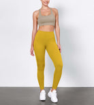 ODLIFT 28" High Waist Compression Yoga Leggings Mango Mint - ododos
