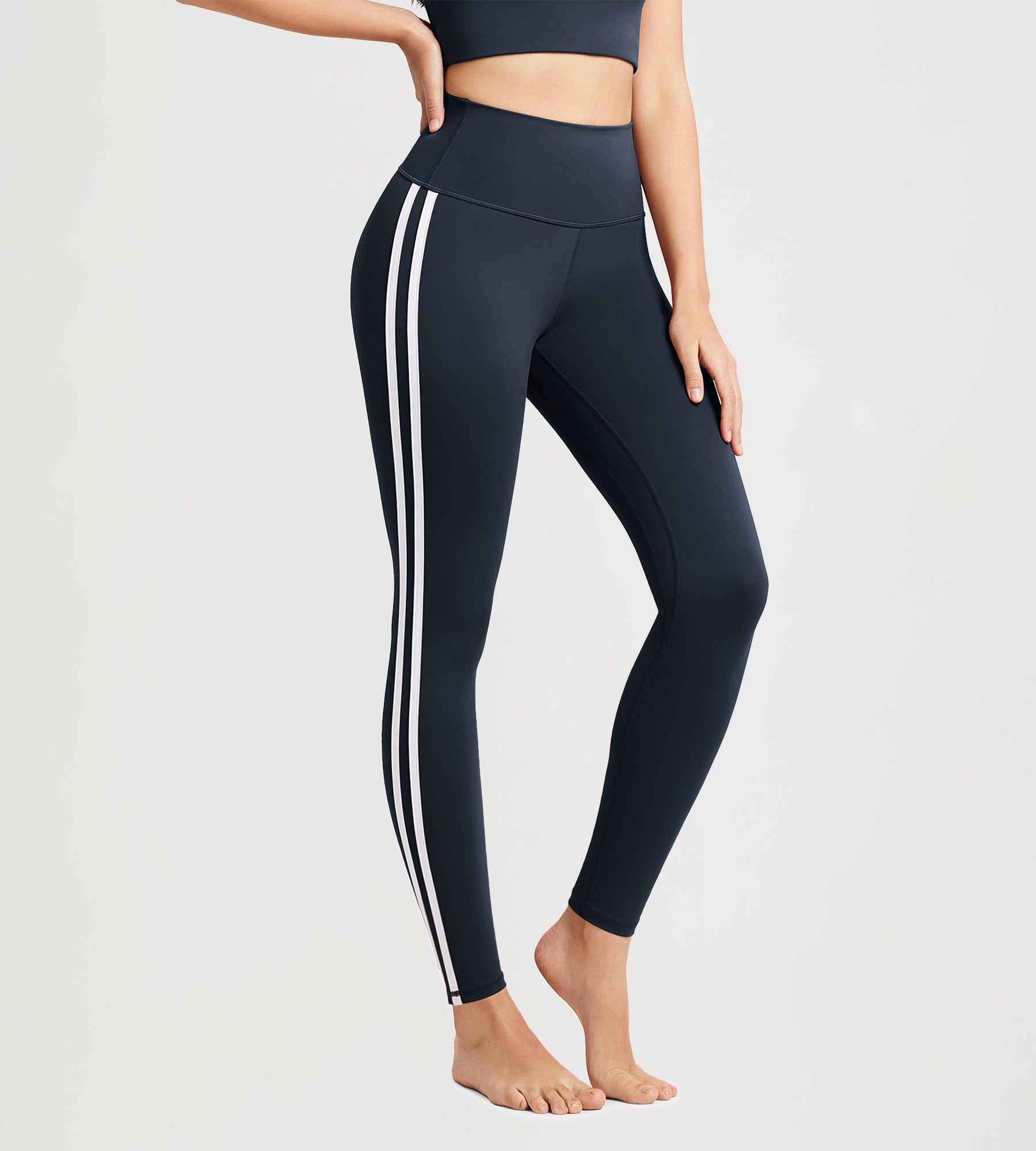 ODODOS ODLIFT 28 High Waist Workout Yoga Pants Leggings with Inner Pocket Deep Navy - ododos