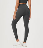 28" High Waist Workout Yoga Pants with Drawstring Tie - ododos