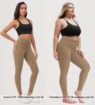 28" High Waist Workout Yoga Pants with Drawstring Tie - ododos