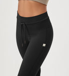 28" High Waist Workout Yoga Pants with Drawstring Tie - ododos