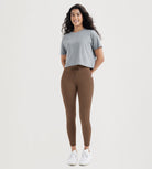 25" High Waist Workout Yoga Pants Leggings With Drawstring Pockets - ododos
