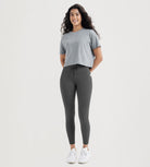 25" High Waist Workout Yoga Pants Leggings With Drawstring Pockets - ododos