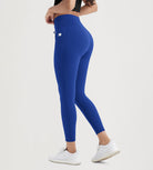 25" High Waist Workout Yoga Pants Leggings With Drawstring Pockets - ododos