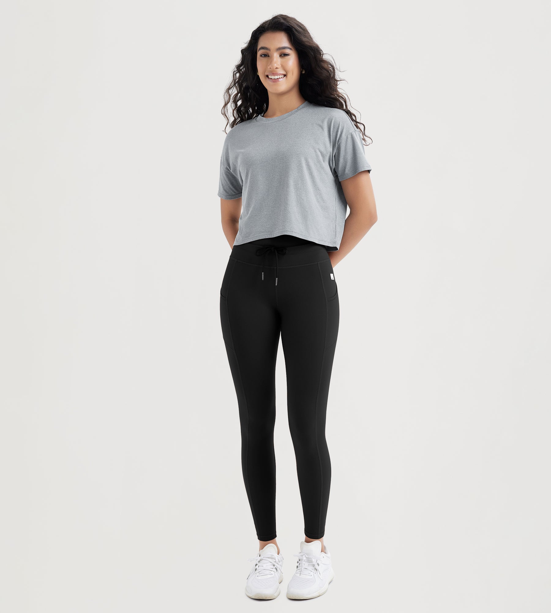 ODODOS 28" High Waist Workout Yoga Pants Leggings With Drawstring Pockets - ododos