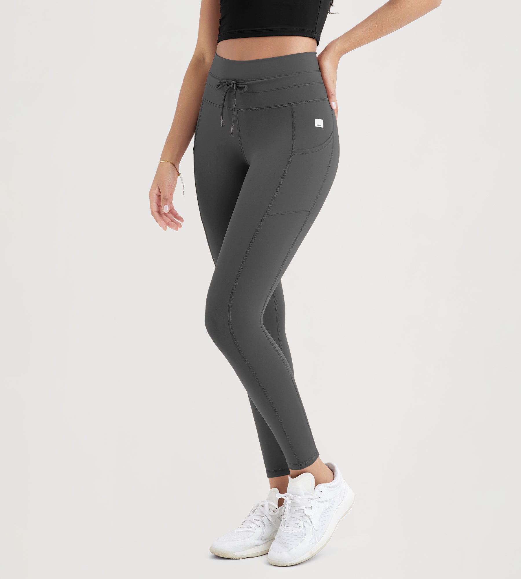 ODODOS 28" High Waist Workout Yoga Pants Leggings With Drawstring Pockets - ododos