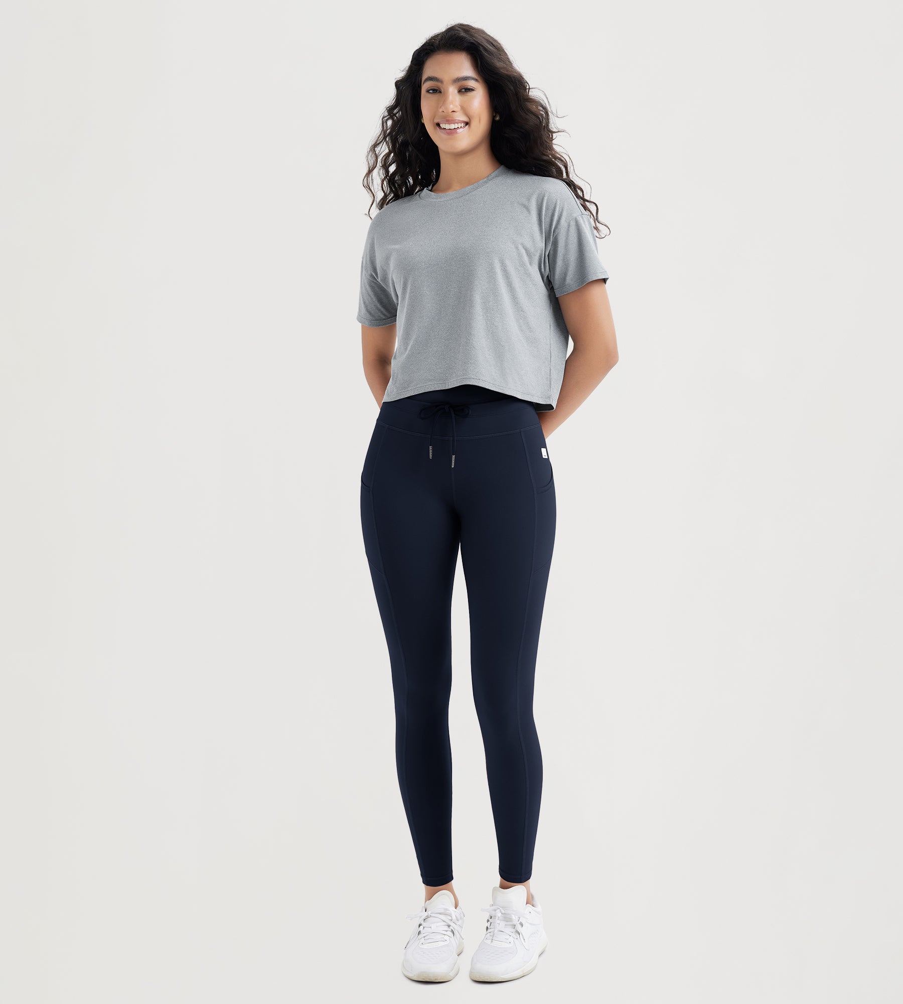 ODODOS 28" High Waist Workout Yoga Pants Leggings With Drawstring Pockets - ododos