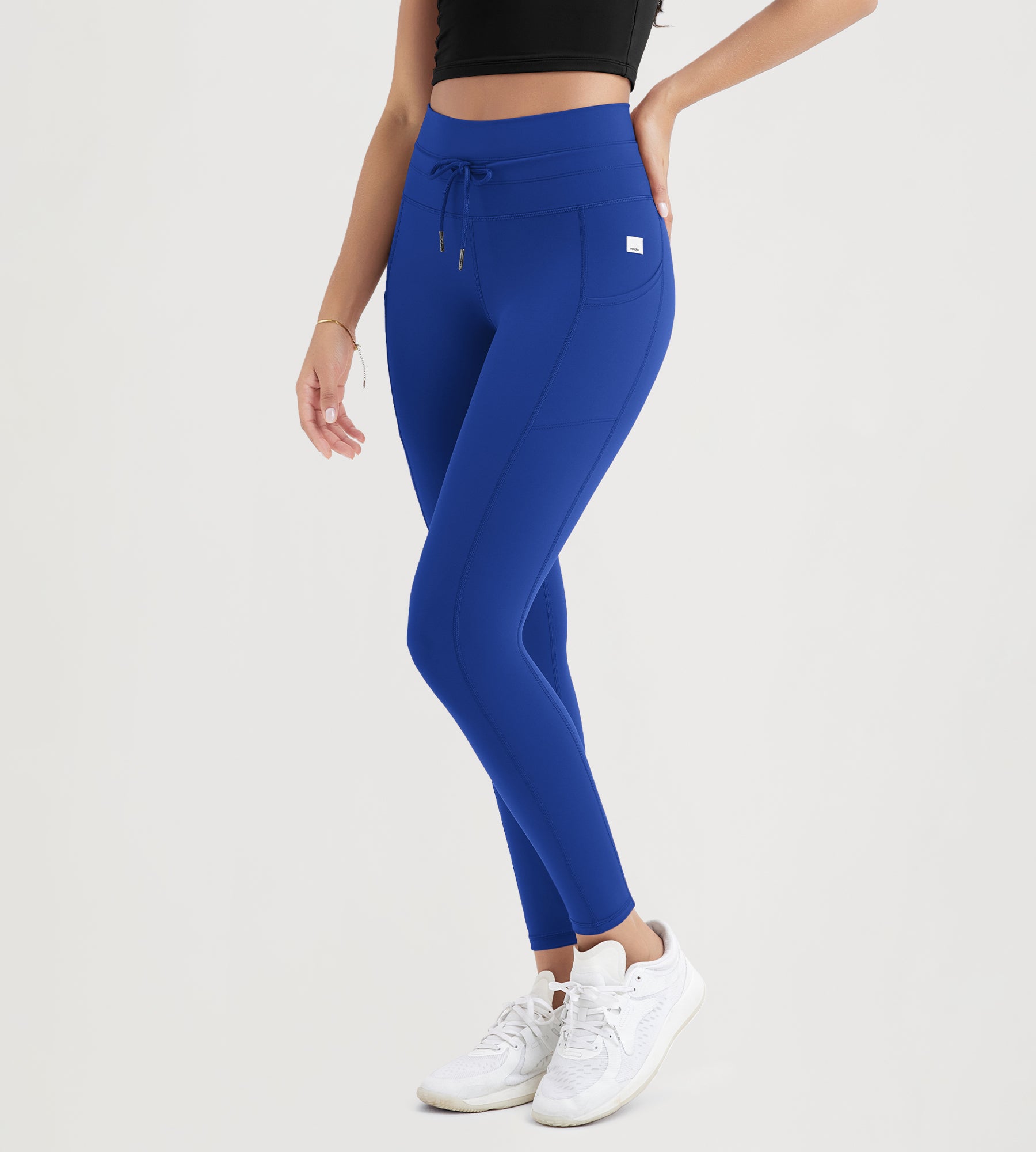 ODODOS 28" High Waist Workout Yoga Pants Leggings With Drawstring Pockets - ododos