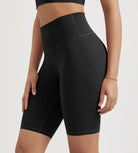 ODLIFT 10" High Waist Biker Shorts Black - ododos