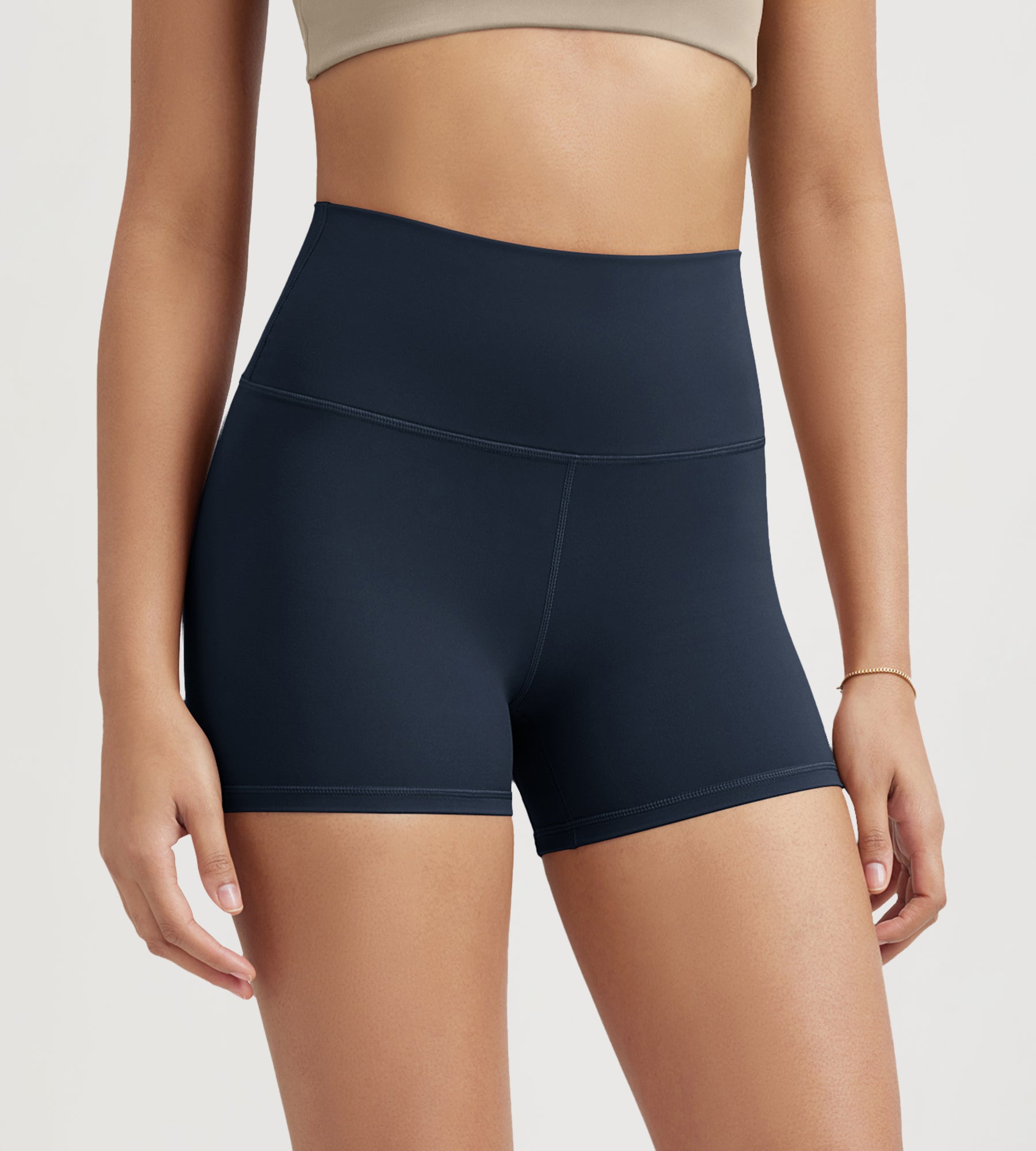 ODLIFT 4" High Waist Biker Shorts Deep Navy - ododos